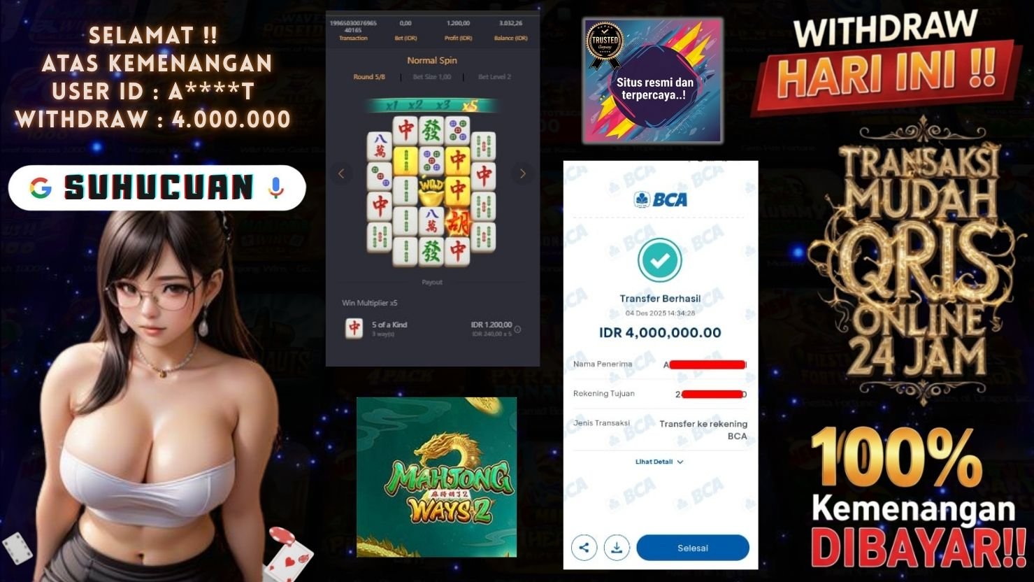 SUHUCUAN JACKPOT SLOT MAHJONG WAYS 2